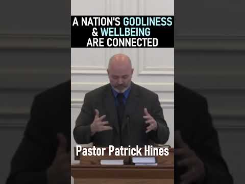 A NATION'S GODLINESS & WELLBEING ARE CONNECTED = PASTOR PATRICK HINES #shorts #christianshorts #God