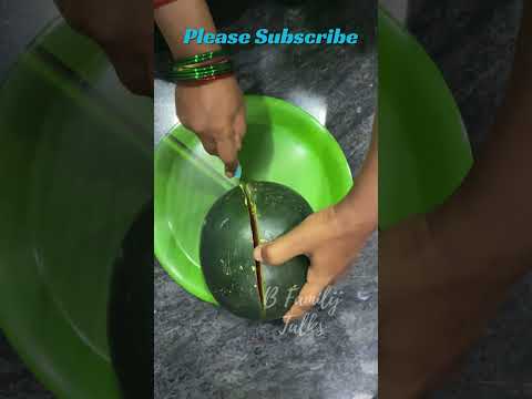 Spiced Watermelon🤤🍉Who loves?🤔 Indian Village Food | Summer Food #shorts #fruit