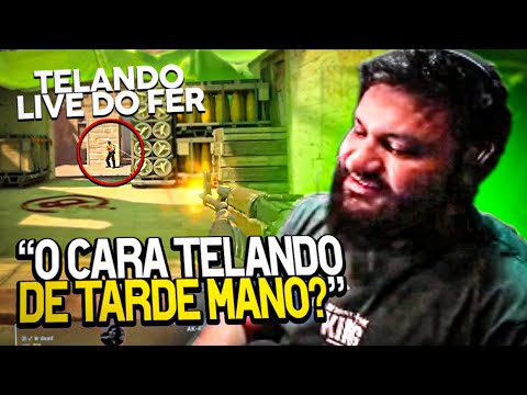 FER FICOU MUITO PUTO com TELADORES em LIVE! e KNG INSANO DANDO AULA de AWP!