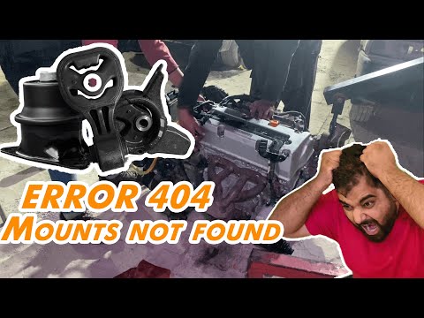 ENGINE STARTED WITHOUT MOUNTS😬😬😬MOUNTS MARKET SAY SHAAT!!💀💀Project Civic Episode 17