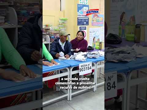🔴🔵 Juntos por el Perú y Fuerza Popular presentaron pedidos de nulidad contra diferentes mesas