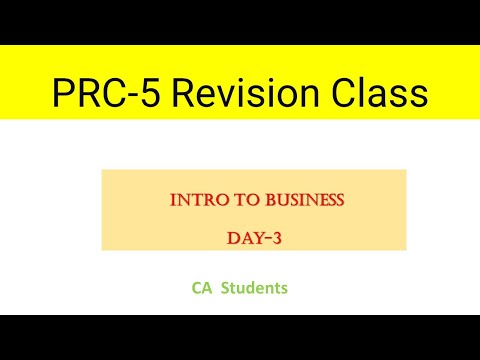 PRC 5 Revision class Day 3 chapter  3