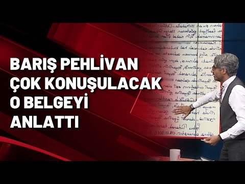 Barış Pehlivan çok konuşulacak o belgeyi ilk kez Halk TV'de anlattı