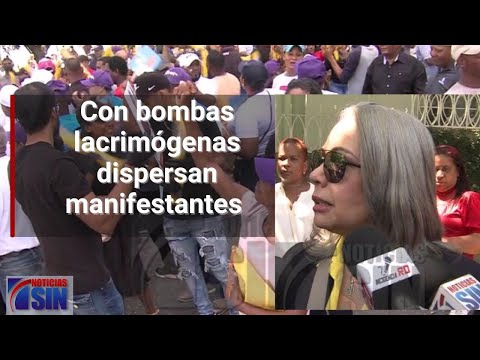 Con bombas lacrimógenas dispersan manifestantes en coerción Caso Calamar