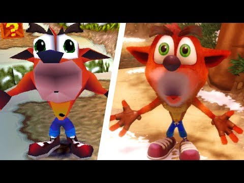 Crash Bandicoot - All Death Animations Comparison (N. Sane Trilogy vs Original) - UC-2wnBgTMRwgwkAkHq4V2rg