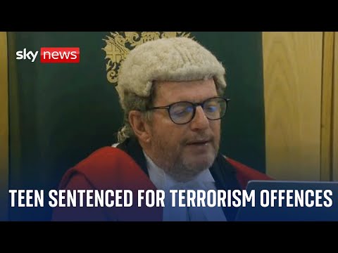 Teenager being sentenced at the Old Bailey for terrorism offences - Watch live
