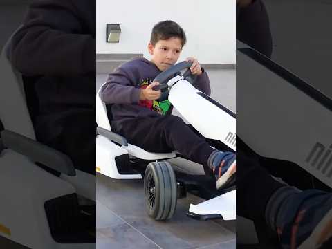 Kid's Ninebot Go-Kart Adventure_ Outdoor Thrills! #shorts #ninebot
