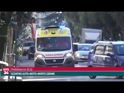 Trebisacce (Cs): Scontro tra auto moto, morto 22enne