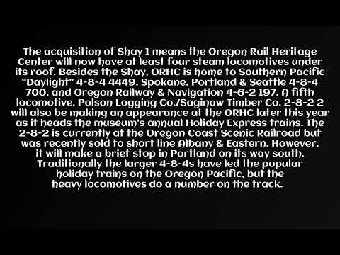 Shay Locomotive Bound for Portland