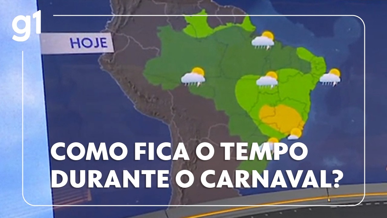 Previsão do tempo para o carnaval em todo o Brasil; confira