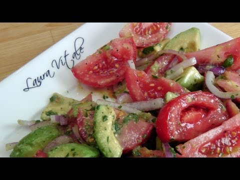 Tomato and Avocado Salad - Recipe by Laura Vitale - Laura in the Kitchen Ep 188 - UCNbngWUqL2eqRw12yAwcICg