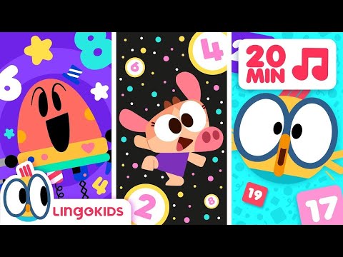 Counting down from 20 Song 🔢 + More Math Songs for kids ✨| Lingokids