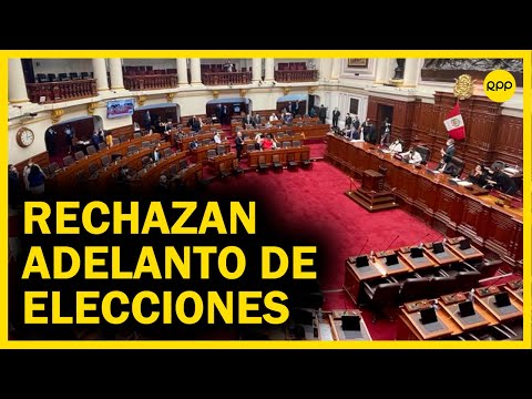 LO ÚLTIMO Congreso del Perú rechaza adelanto de elecciones