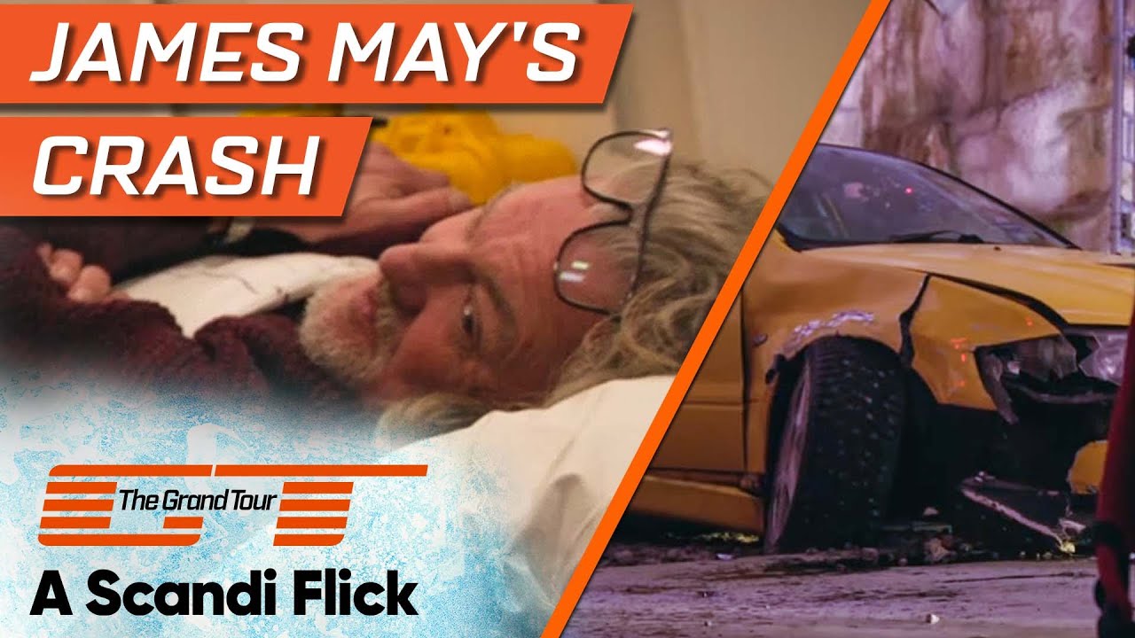 James May Crashes Into A Wall During 70mph Speed Test | The Grand Tour: A Scandi Flick