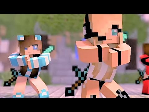 Psycho Girl 1-4 The Complete Minecraft Music Video Series 