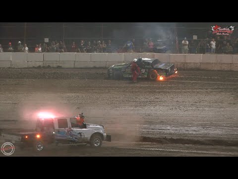 AUGUST 28 - WEEK EIGHT DIRT TRACK RACING from the SOUTHERN ONTARIO MOTOR SPEEDWAY - dirt track racing video image