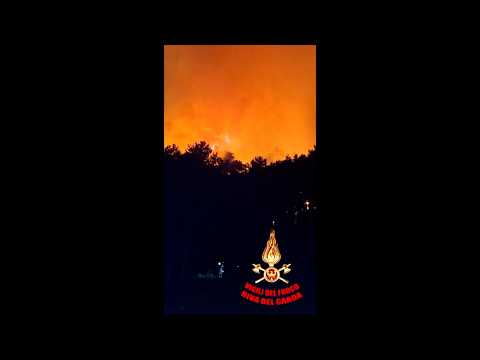 At least 200 people evacuated as wildfire rages near Lake Garda