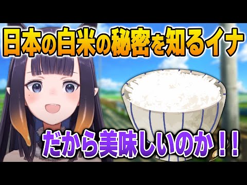 日本の白米の美味しさの秘密を知るイナ【英語解説】【日英両字幕】