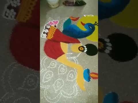 खूपच जबरदस्त काढली रांगोळी #दिवाळी #youtube video