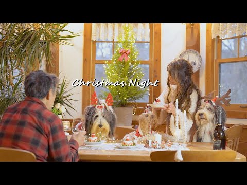 【癒し🌿田舎暮らし】夫婦二人と犬三頭/わん🐶にゃん集まれ森のクリスマスパーティー🎄🎉