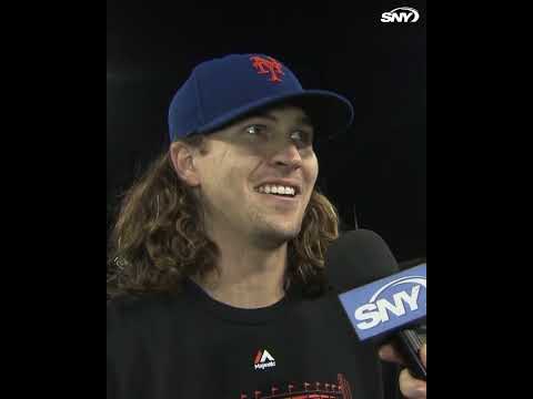 Steve Gelbs <strong>with</strong> Jacob deGrom after his gutsy <strong>Game</strong> 5 NLDS start