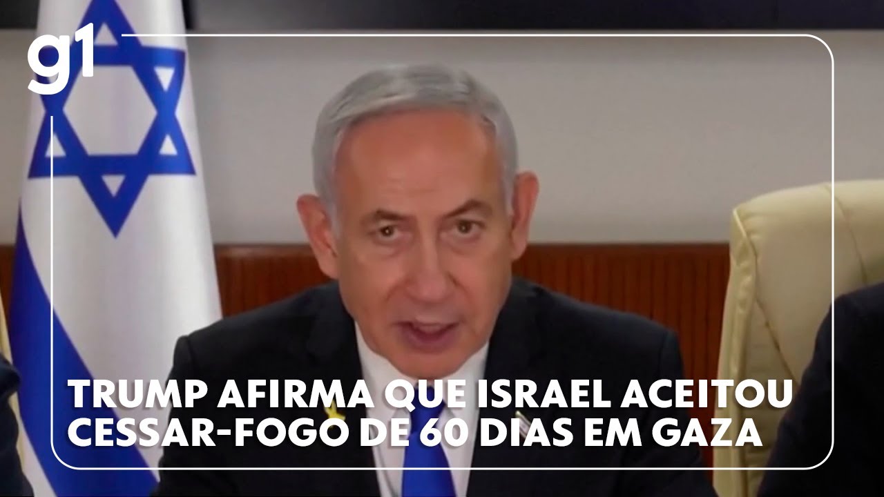 Trump afirma que Israel aceitou cessar fogo de 60 dias em Gaza g1