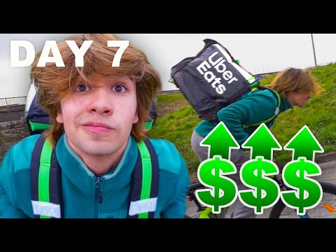Broke College Student Works at Uber Eats for a Week!