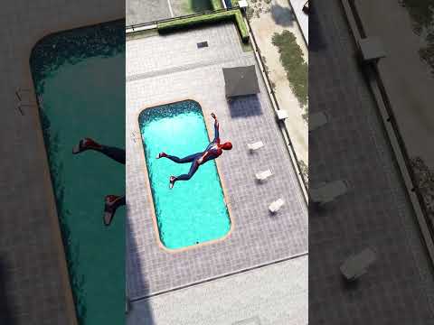 GTA 5 Water ragdolls spiderman crazy pool jumps