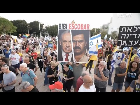 Israeli anti-government protesters rally in Tel Aviv for Gaza hostage deal | AFP