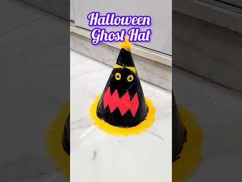 👻Halloween Party Hat/ Halloween Ghost Hat making ideas #halloween #halloweencostume #halloweendecor