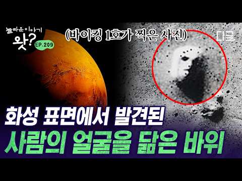 [#놀라운이야기왓] 화성에도 생명이 산다⁉️ 화성에 최초로 착륙한 탐사대가 찍은 인면상 바위의 진실💥 | #잡식남들의히든카드M16 #디글