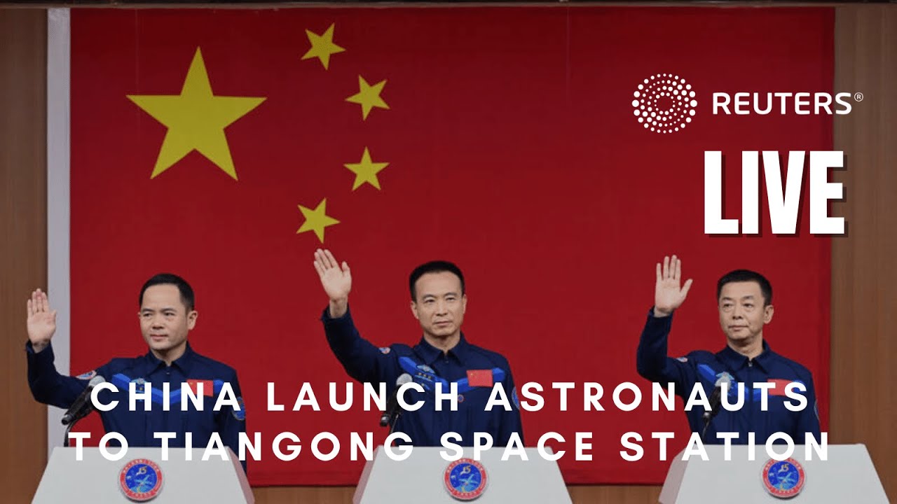 LIVE: China launches astronauts to newly completed space station