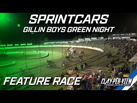 Sprintcars | Gillin Boys Green Night - Simpson - 3rd Jan 2025 | Clay-Per-View - dirt track racing video image