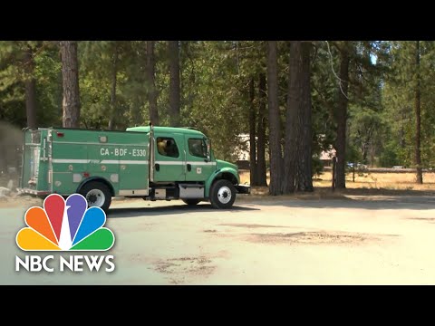 Crews Battling Wildfire In Yosemite National Park