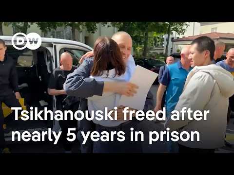 Belarusian opposition leader Siarhei Tsikhanouski released from jail after US envoy visit | DW News