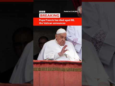 Pope Francis has died aged 88, the Vatican announced. #Pope #Shorts #BBCNews