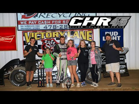 &quot;Sweet Victory: Our First Crate Late Model Feature Win at Swainsboro Raceway!&quot; - dirt track racing video image