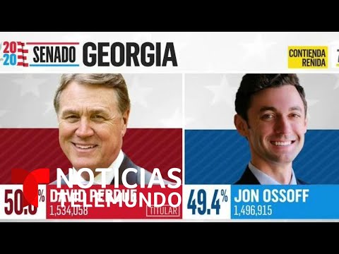 Se mantiene reñida la batallada por el Senado en Georgia cuando faltan por contar condados clave