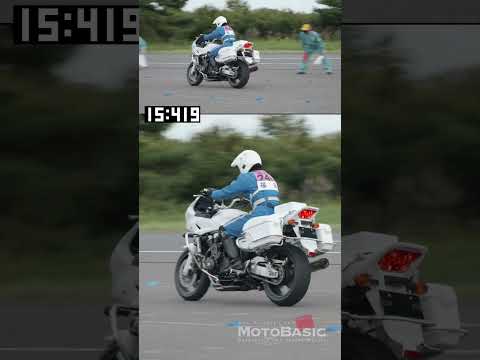 ギリギリのラインを攻める！福岡県警・女性白バイ隊員 The amazing riding skills of Japanese female police motorcycle officers