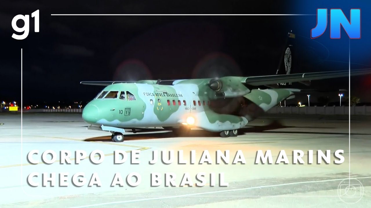 Jornal Nacional Corpo de Juliana Marins chega ao Brasil