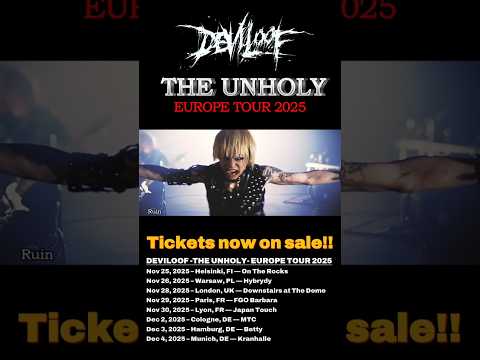 DEVILOOF“THE UNHOLY”EUROPE TOUR 2025