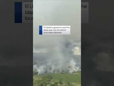 Colombia wildfire 'out of control'