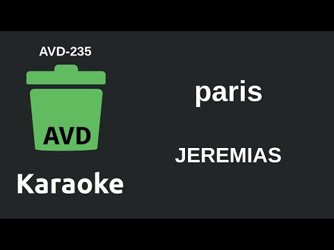 JEREMIAS - paris (Karaoke) [AVD-235]