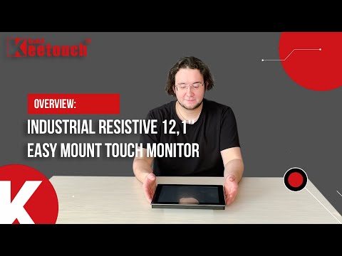 Industrial Resistive 12,1’' Easy Mount touch monitor NEO BLACK KT-121-RP000M1