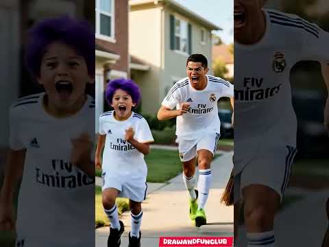 Ronaldo's son got schooled afterdestroying Messi's car - What did helearn? #ronaldo #messi