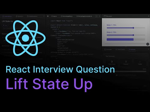 Lift State Up - React Coding Interview Question