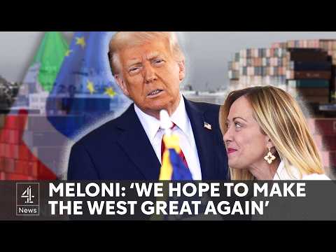 Trump optimistic about EU trade deal as Meloni visits White House
