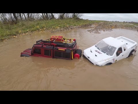 Сравнительный тест-драйв Traxxas TRX-4  и MST CFX-W ... Утопили проигравшего - UCX2-frpuBe3e99K7lDQxT7Q