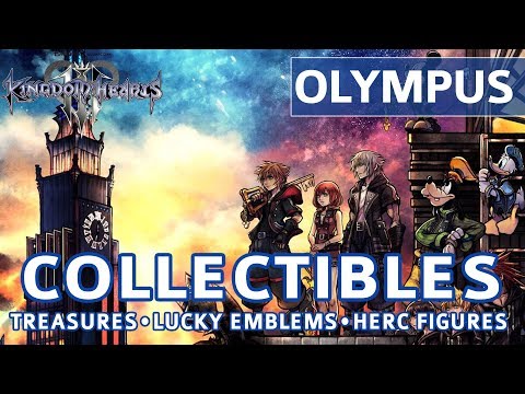 Kingdom Hearts 3 - Olympus All Collectible Locations (Lucky Emblems & Treasures) - UCWBA1-H9A5IldSb3tNwQmtQ