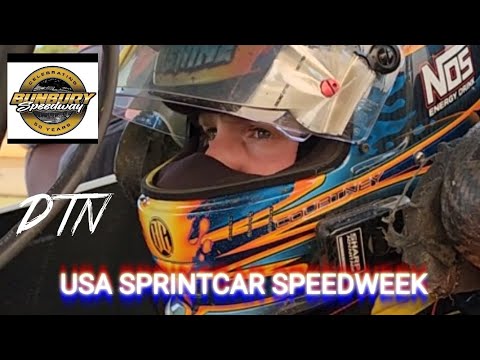 USA SPRINTCAR SPEEDWEEK Rnd 6 Highlights Bunbury Speedway 14-1-2023 - dirt track racing video image